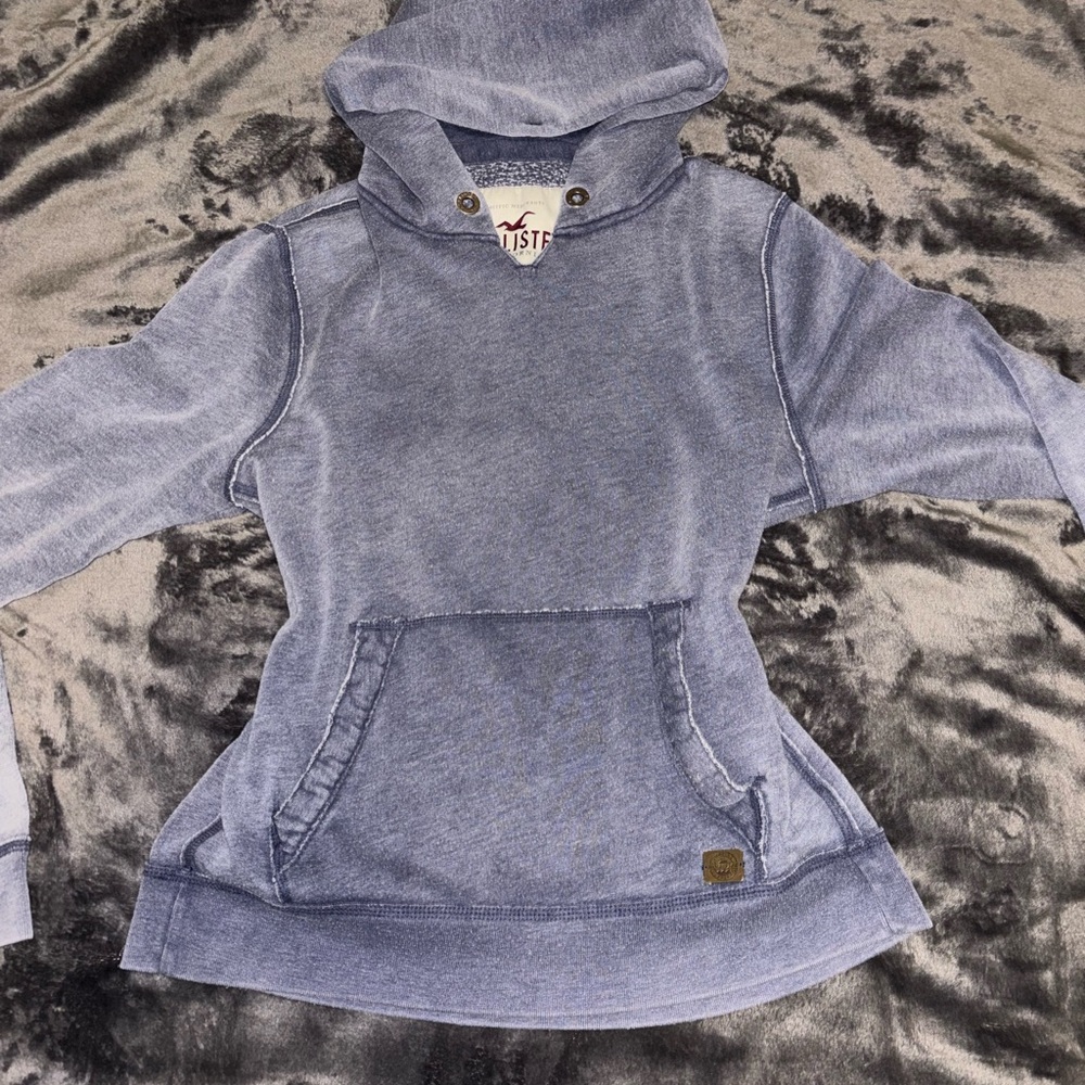 Hollister Heathered Blue Hoodie